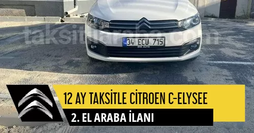 12 Ay Taksitle Citroen C-elysee