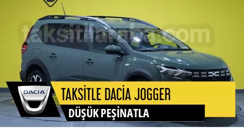 Taksitle Dacia Jogger