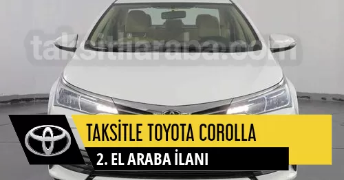 Taksitle Toyota Corolla